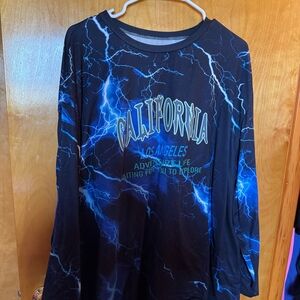 Shein long sleeve lightning California shirt